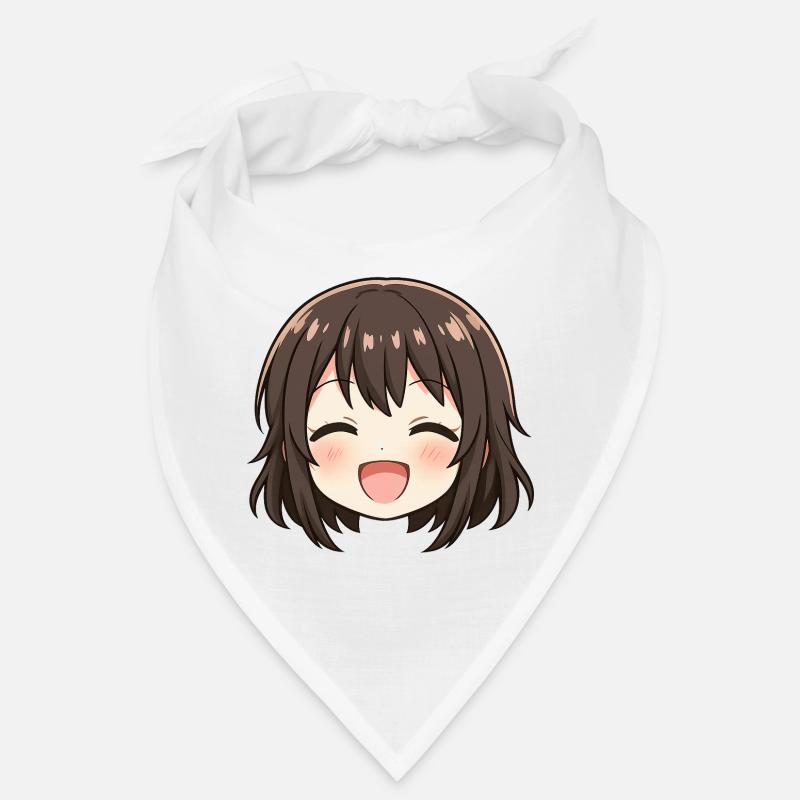 Chibi Face Brown Smile Bandana