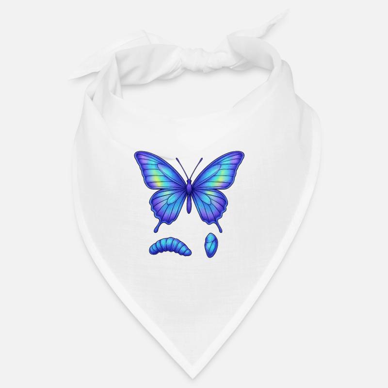 Blue gradient butterfly Bandana