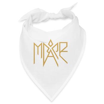 Mare Gold Glyphen-Logo - Bandana - Weiß - Vorne