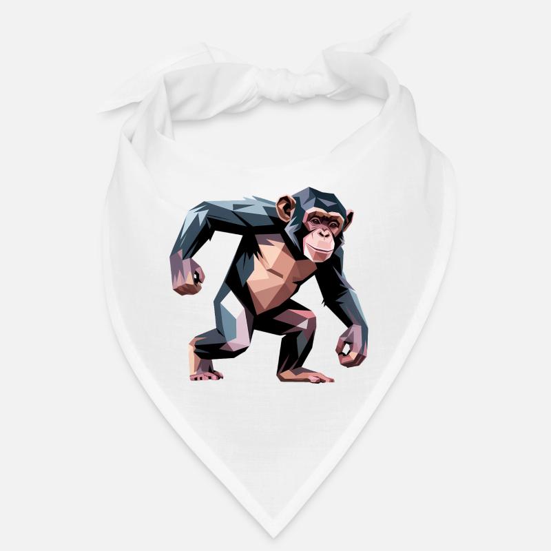 Monkey - Cool Low Poly Logo Bandana