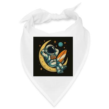 Mondkosmos Astro Surfer - Bandana - Weiß - Vorne