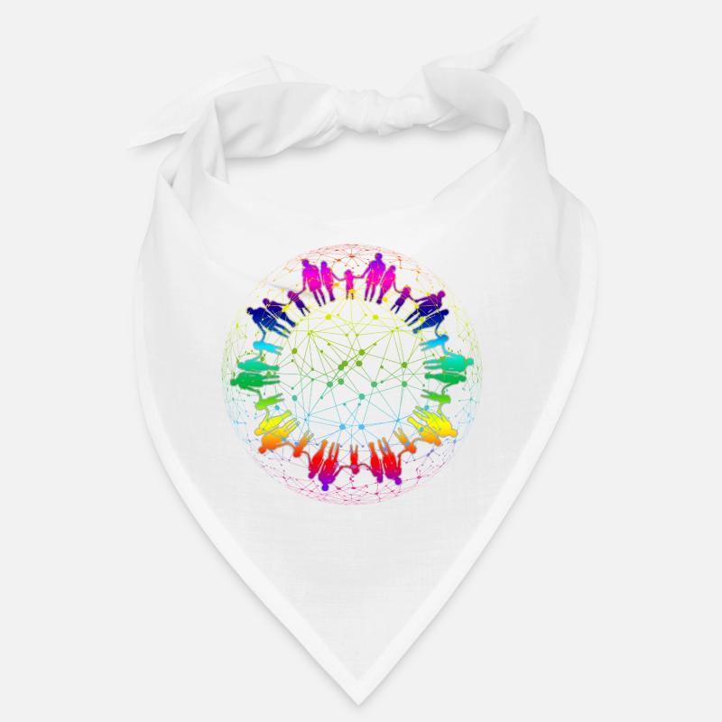 Regenbogen Netz der Gemeinschaft Bandana