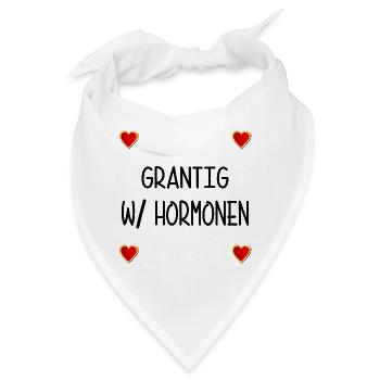 WECHSELJAHRE MENOPAUSE GRANTIG HORMONE - Bandana - Weiß - Vorne