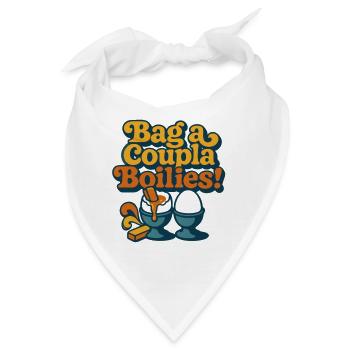 Schnapp dir ein paar Boilies! - Bandana - Weiß - Vorne