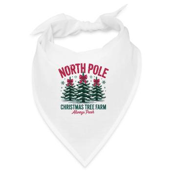 Nordpol-Weihnachtsbaumfarm - Bandana - Weiß - Vorne