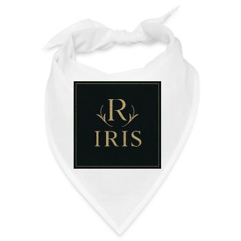 Iris Monogram Gold - Bandana - Weiß - Vorne