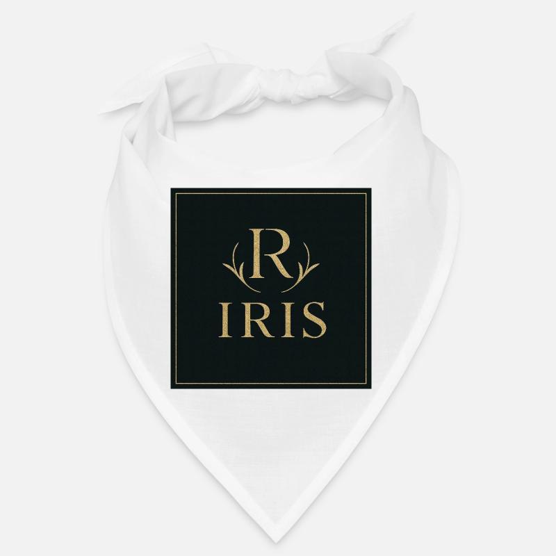 Iris Monogram Gold Bandana