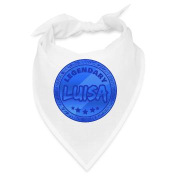 Vorname Luisa - Bandana - Weiß - Vorne
