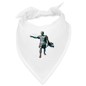 Caesar - Cooles Geschichtslogo - Bandana - Weiß - Vorne