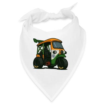 Indien Tuk-Tuk – Streetrace Edition - Bandana - Weiß - Vorne