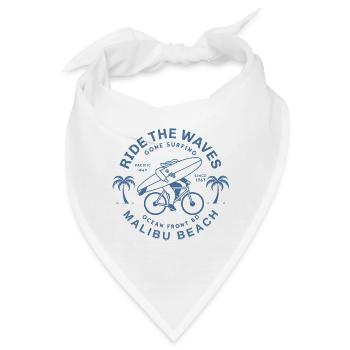 Malibu Surf Rider Welle - Bandana - Weiß - Vorne
