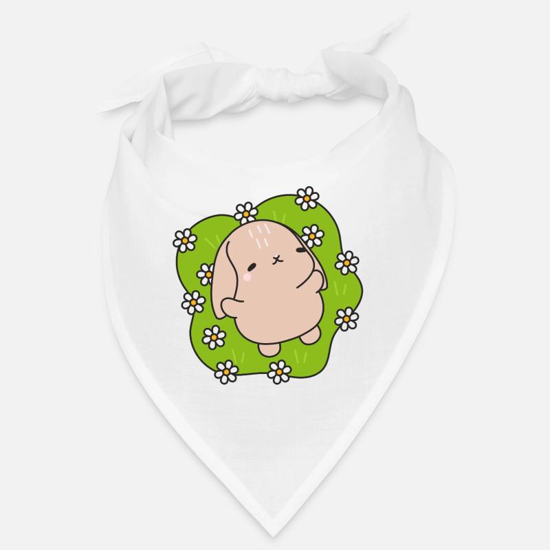 Kawaii Kaninchen unter Gänseblümchen Bandana