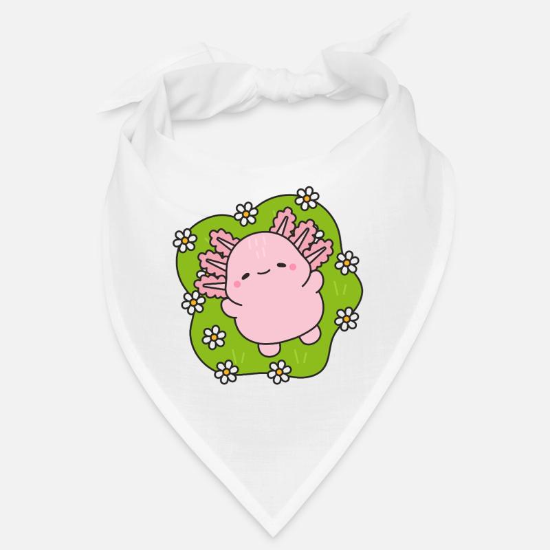 Rosenmaskottchen tanzt zwischen Gänseblümchen Bandana