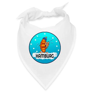 WINTER SCHNEE HAMBURG FRANZBRÖTCHEN - Bandana - Weiß - Vorne