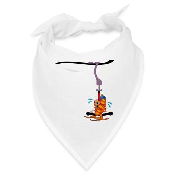 SKILIFT SKIFAHREN HAMBURGER FRANZBRÖTCHEN - Bandana - Weiß - Vorne
