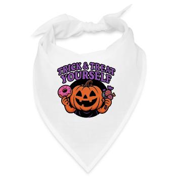 Trick & Treat Yourself Pumpkin - Bandana - Weiß - Vorne