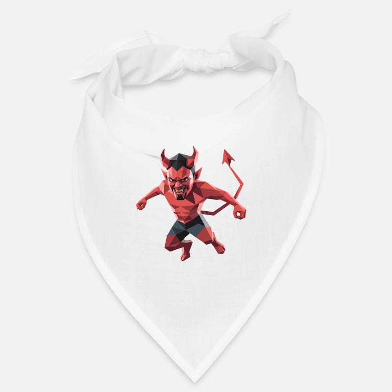 Devil - Cooles Low-Poly-Logo Bandana