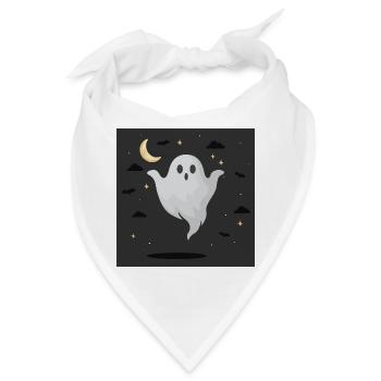 Nachtgeist auf dunklem Hintergrund - Bandana - Weiß - Vorne