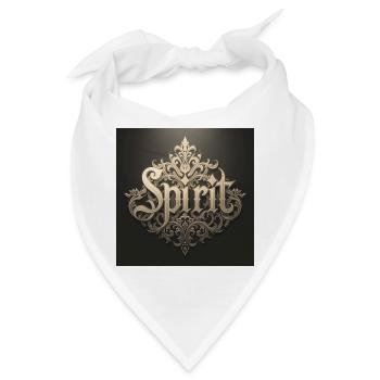 Geister Ornament Schrift Vintage - Bandana - Weiß - Vorne