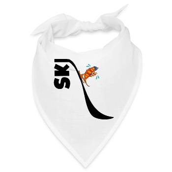SKIFAHRER-CROISSANTS - Bandana - Weiß - Vorne