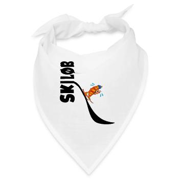 Skispaß Croissants - Bandana - Weiß - Vorne