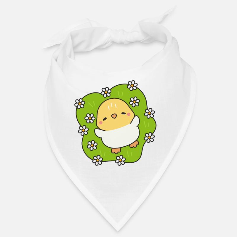 Poussin printanier fleuri Bandana