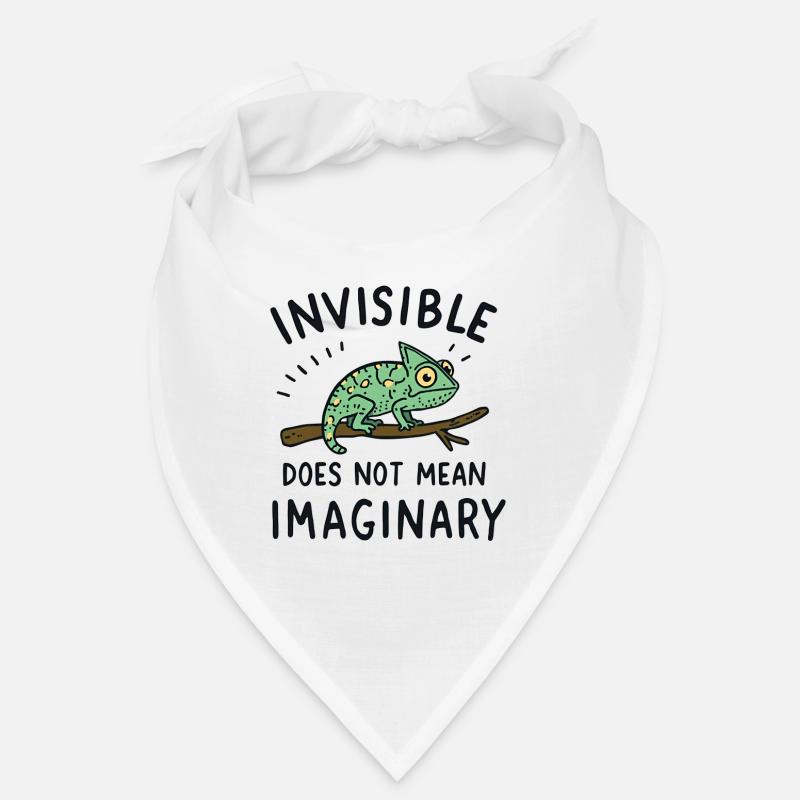 Chamäleon Spruch Unsichtbar ≠ eingebildet Bandana