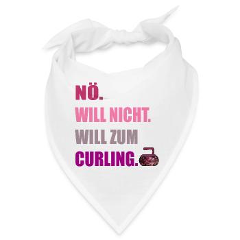 WINTERSPORT CURLING Eisstockschießen - Bandana - Weiß - Vorne