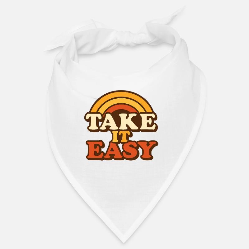 Take It Easy Retro Design Bandana
