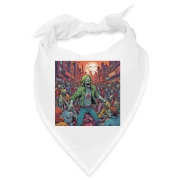 Zombiesturm in der Stadt - Bandana - Weiß - Vorne