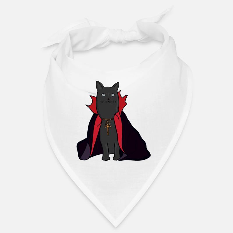 Mitternachts-Vampirkatze mit Umhang Bandana