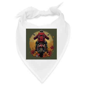 Gingham Backpack + Bike Gear - Bandana - Weiß - Vorne