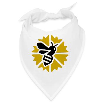 Sonnenbiene Graphic - Bandana - Weiß - Vorne
