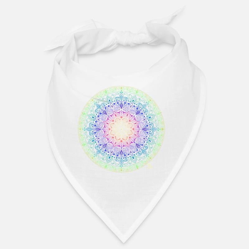 Fusion de mandala arc-en-ciel Bandana