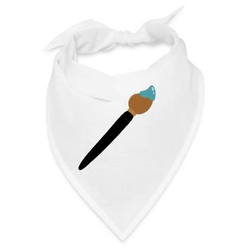 Pinsel - Bandana - Weiß - Vorne