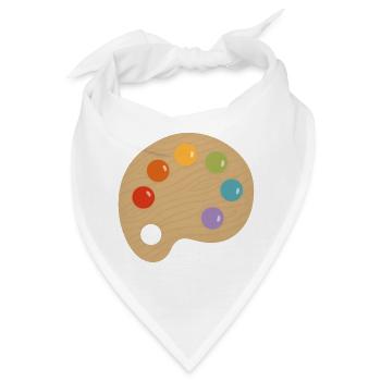 Farbpaletten-Charme - Bandana - Weiß - Vorne