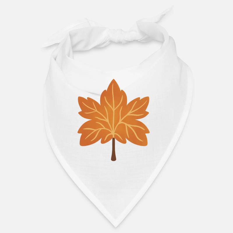 Herbstliche Ahornblatt-Silhouette Bandana