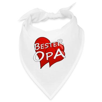 BESTER OPA - Bandana - Weiß - Vorne