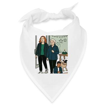 mit Oma einkaufen - Bandana - Weiß - Vorne