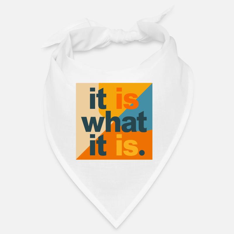 C’est ce que c’est – typo, collage, pop art Bandana