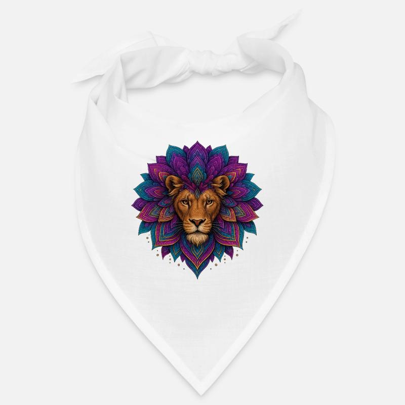 Fleur de mandala du lion Bandana