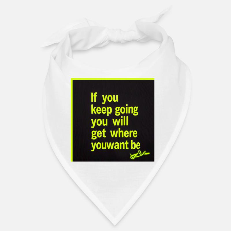 Lasting motivation neon text Bandana