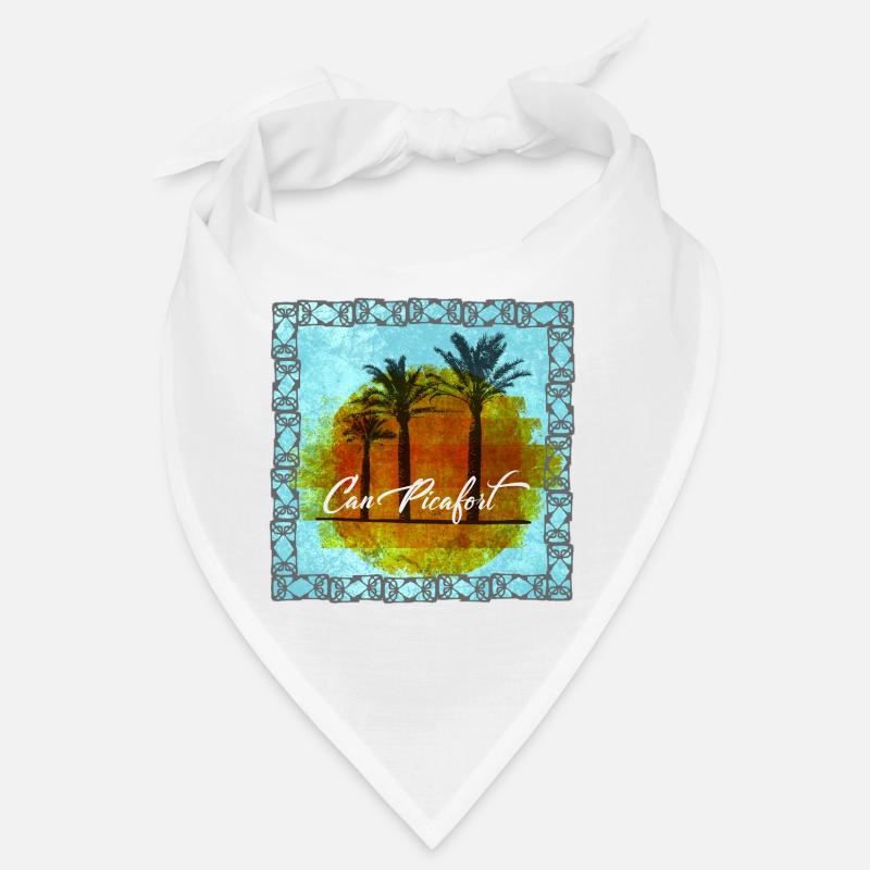 Can Picafort palmiers coucher de soleil Bandana