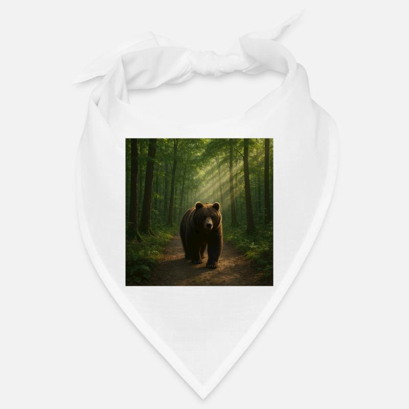 Rayons de soleil Ours dans la forêt Bandana