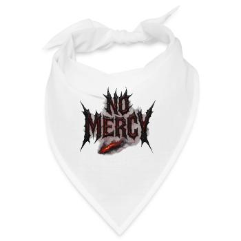 No Mercy Design – Furchtlos und kompromisslos - Bandana - Weiß - Vorne