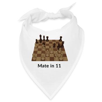 Matt in 11 Zügen - Bandana - Weiß - Vorne