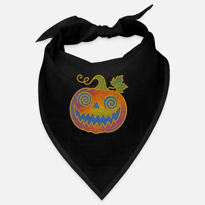 Psychedelic Halloween Pumpkin Bandana