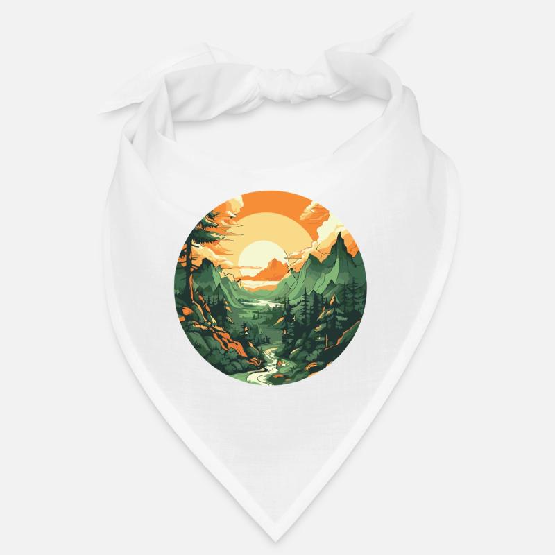 Circular Sunset Bandana