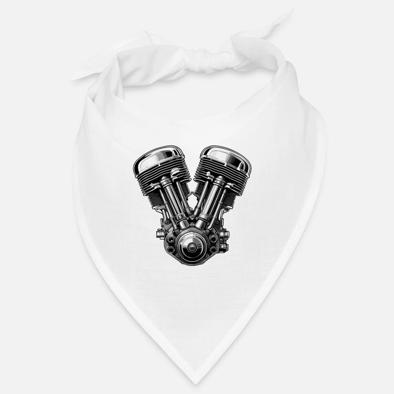 Chrome V-Twin Engine Graphic Bandana
