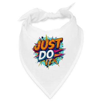 Explosive Pop-Art-Motivation - Bandana - Weiß - Vorne